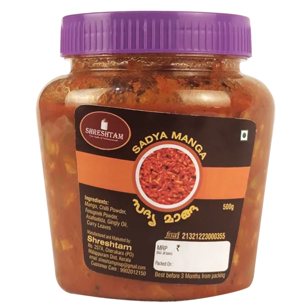 Shreshtam Sadyamanga pickle